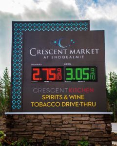 Gas Station Signs monument digital message outdoor custom 240x300